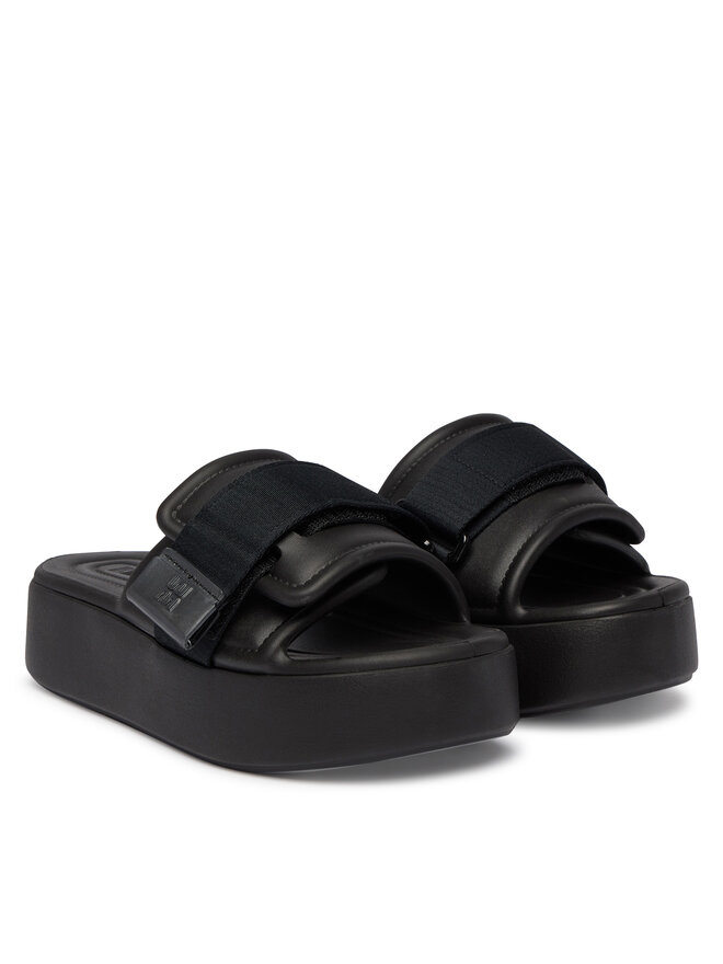 Melissa Pantoletten Melissa Melissa Free Fuzzy Slide Platform Ad 37835 Schwarz