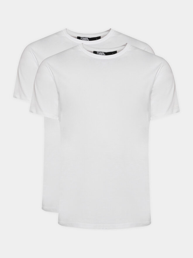 KARL LAGERFELD KARL LAGERFELD Pack de 2 camisetas 765000 500298 Blanco Slim Fit