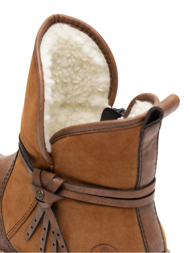 Rieker Polokozačky Rieker Z3772-22 Hnědá