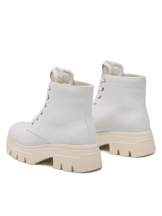 Calvin Klein Jeans Turistická obuv Calvin Klein Jeans Chunky Boot Vintange Tongue YW0YW00947 Bílá
