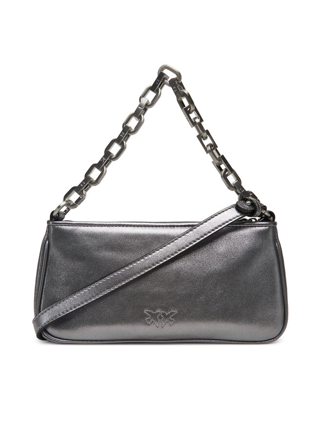 PINKO Сумка PINKO Half Moon Baguette Mini AI 25-26 PLTT 105069 A2O9 Срібний