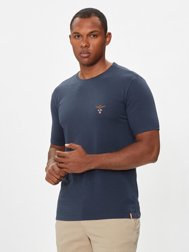 Aeronautica Militare Aeronautica Militare Футболка AM1UTI001 Cиній Regular Fit