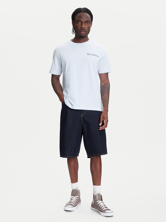Gap Gap Marškinėliai 768925-01 Mėlyna Regular Fit