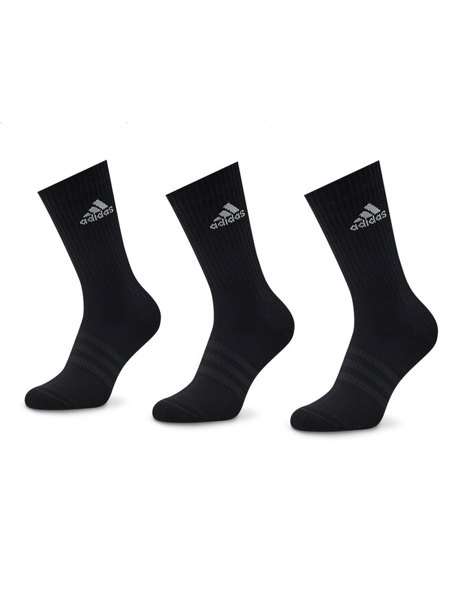 Hohe Unisex Socken adidas Cushioned Crew Socks 3 Pairs IC1310 Schwarz eschuhe