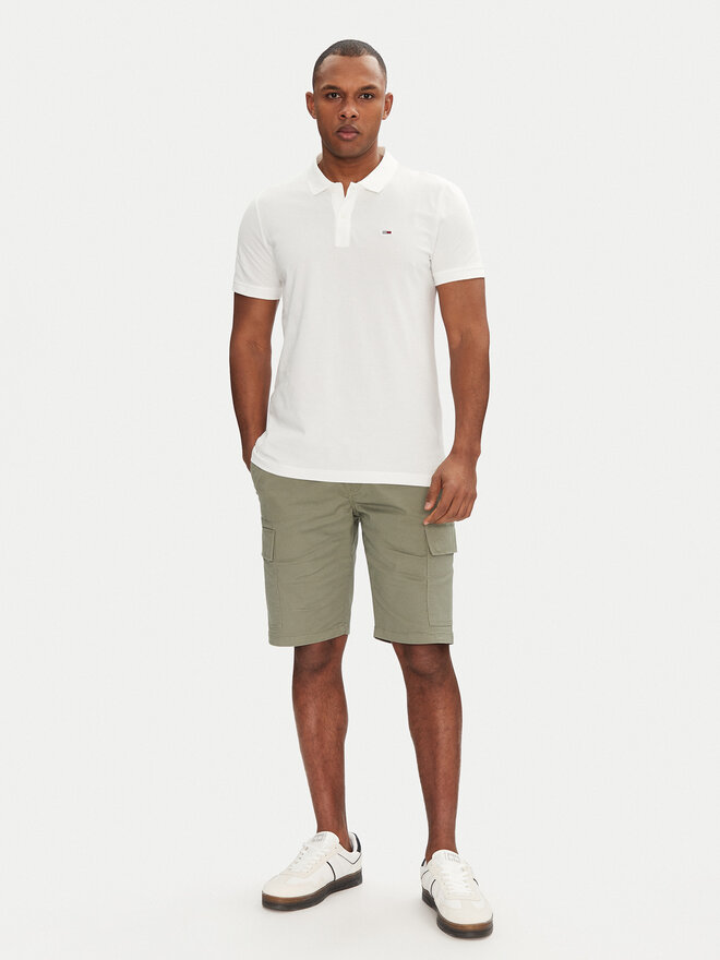 Tommy Jeans Tommy Jeans Poloshirt DM0DM20676 Weiß Slim Fit