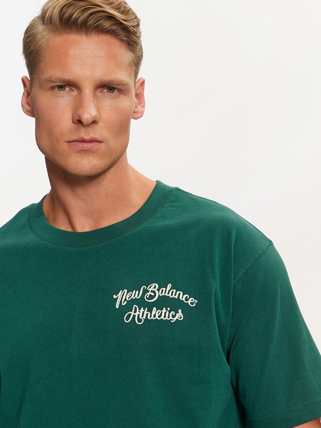 New Balance New Balance Camiseta MT43556 Verde Regular Fit