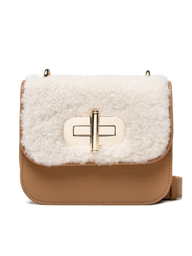 Handtasche Tommy Hilfiger Turnlock Mini Crossover Shearl AW0AW10493 Braun eschuhe