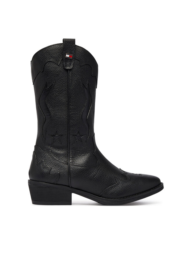 Tommy Hilfiger Cowboystiefel Tommy Hilfiger T3A6-35193-0036 Schwarz