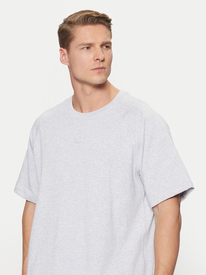 adidas adidas Marškinėliai Premium Essentials JD3275 Pilka Loose Fit
