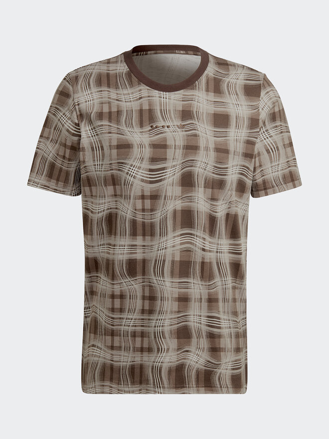 adidas adidas T-shirt Reveal Allover Print HK2744 Smeđa Regular Fit