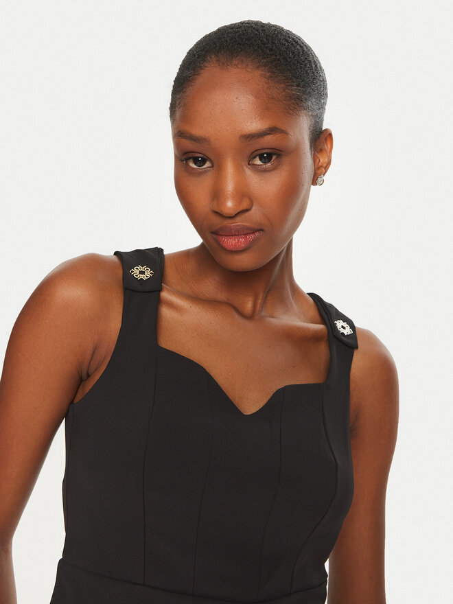 Rinascimento Rinascimento Felső CFC0120598003 Fekete Slim Fit