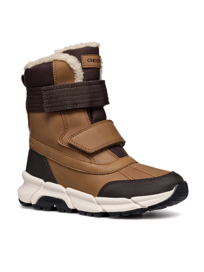 Geox Čizme za snijeg Geox J Flexyper Plus Boy J46LCF 0MEFU C6780 S Smeđa