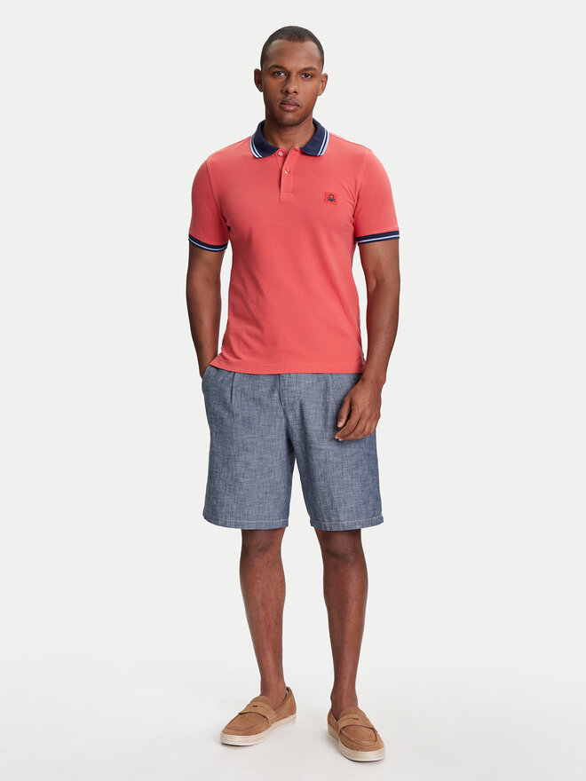 United Colors Of Benetton United Colors Of Benetton Poloshirt 3F9HU302E Dunkelrot Regular Fit