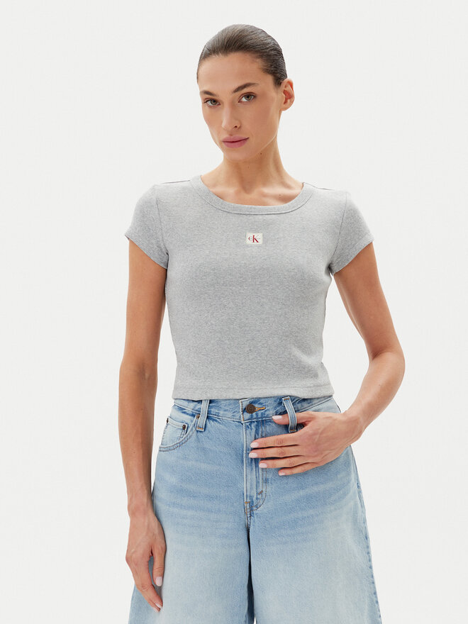 Calvin Klein Jeans Calvin Klein Jeans Camiseta LV047C200G Gris Slim Fit