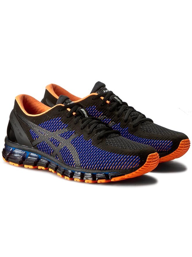Schuhe Asics Gel Quantum 360 Cm T6G1N Black Onyx Hot Orange 9099 eschuhe