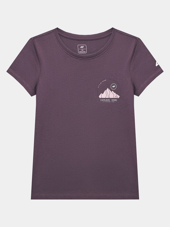 4F 4F Camiseta 4FJSS23TTSHF390 Violeta Regular Fit