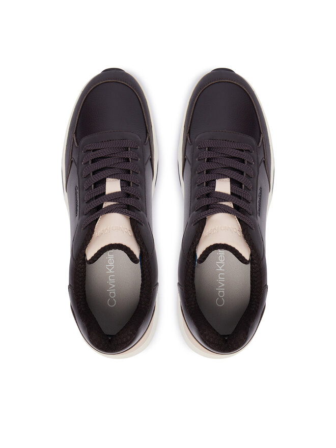 Calvin Klein Sneakers Calvin Klein City Runner Laceup Lth Mix HM0HM02309 Dunkelrot