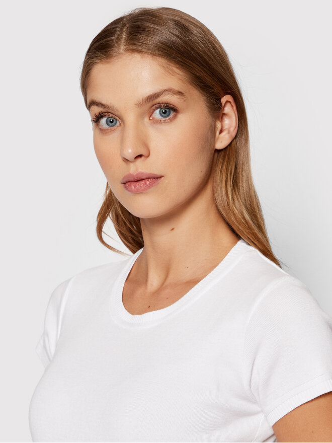 United Colors Of Benetton United Colors Of Benetton Marškinėliai 1091D1M10 Balta Regular Fit