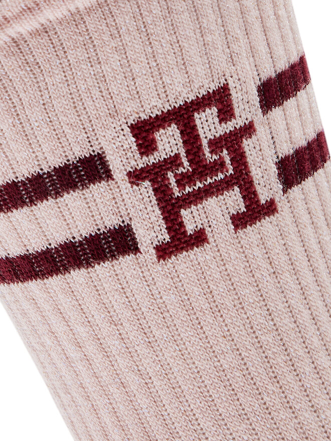 Tommy Hilfiger Σετ 2 ζευγάρια ψηλές κάλτσες γυναικείες Tommy Hilfiger 701229864 Ροζ