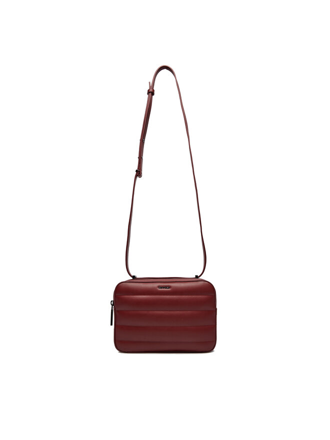 Calvin Klein Torebka Calvin Klein Line Quilt Camera Bag K60K612114 Bordowy