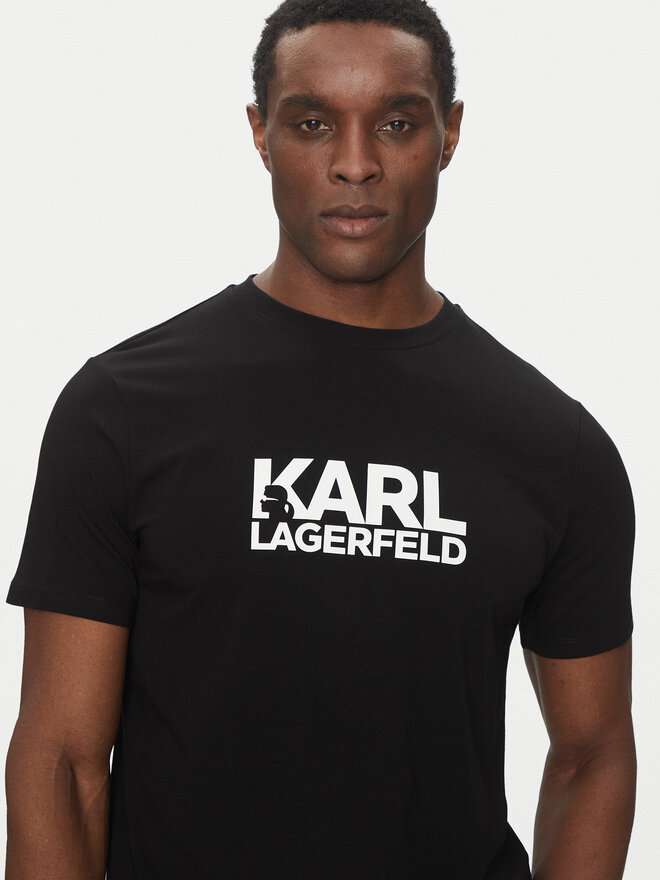 KARL LAGERFELD KARL LAGERFELD T-Shirt 755087 552235 Μαύρο Regular Fit