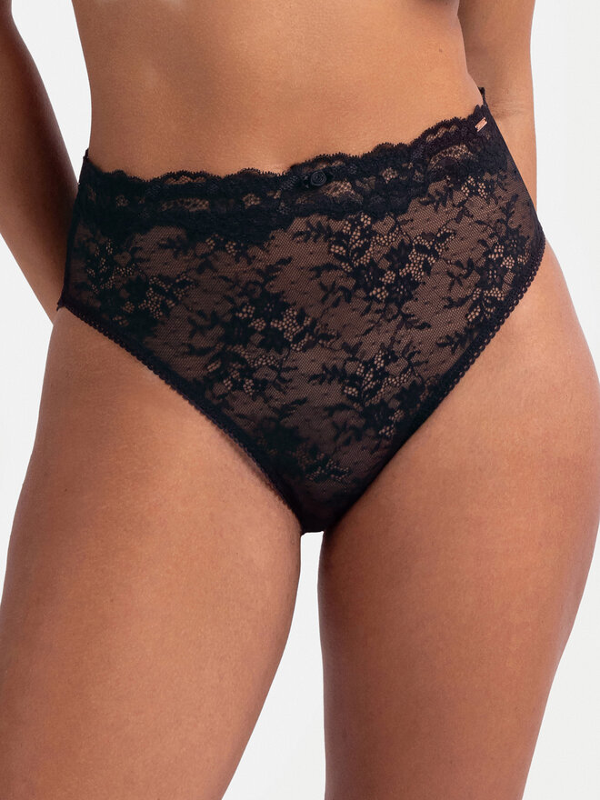 Dorina Dorina Klassischer Damenslip mit hoher Taille FXBF0080LA176 Schwarz