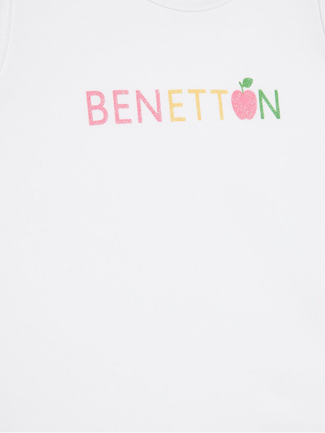 United Colors Of Benetton United Colors Of Benetton Marškinėliai 3I1XGH00K Balta Regular Fit