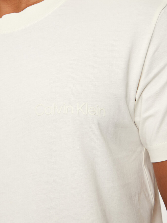 Calvin Klein Jeans Calvin Klein Jeans Camiseta Institutional J30J326402 Écru Regular Fit