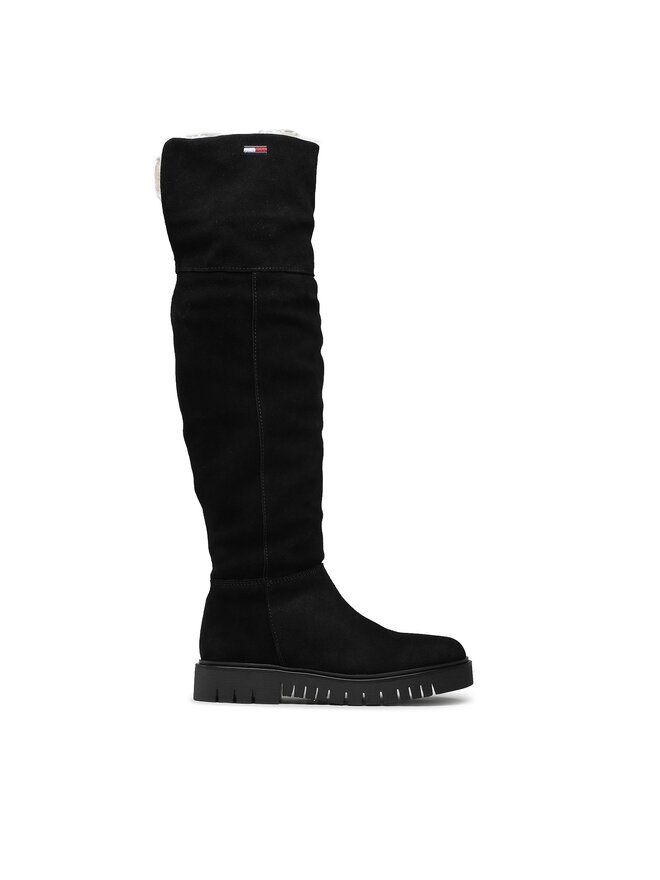 Tommy Jeans Stivali sopra il ginocchio Tommy Jeans Warmlined Long Boot EN0EN01994 Nero
