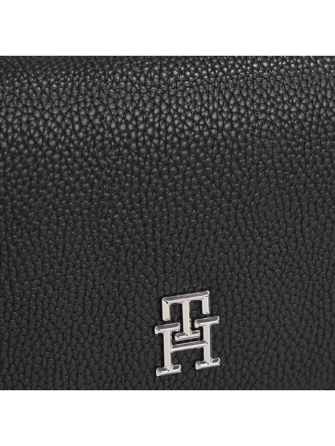 Tommy Hilfiger Kabelka Tommy Hilfiger Th Emblem Flap Crossover AW0AW15180 Černá
