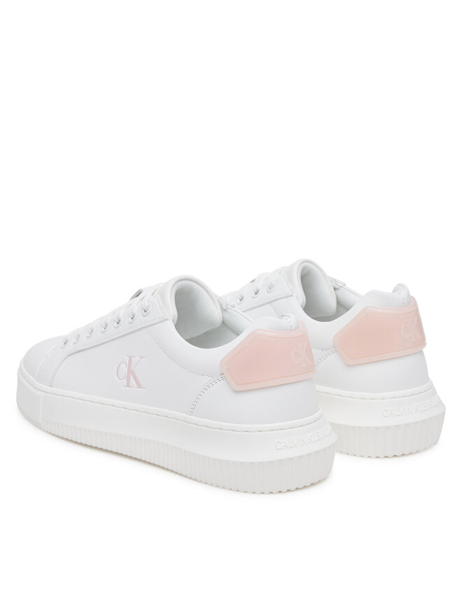 Calvin Klein Jeans Sportcipők Calvin Klein Jeans Chunky Cupsole Ru Patch Lth Wn YW0YW01846 Fehér