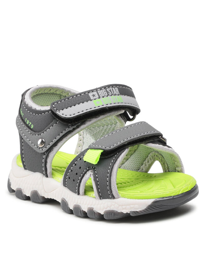 Big Star Shoes Sandały Big Star Shoes JJ374217 Szary