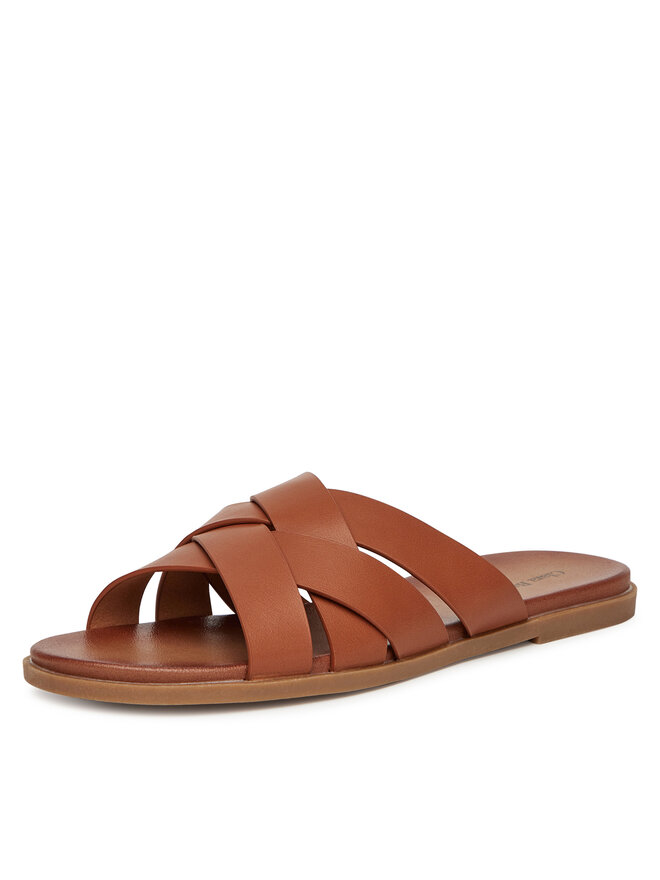 Clara Barson Pantoletten Clara Barson WS2520-03 Braun