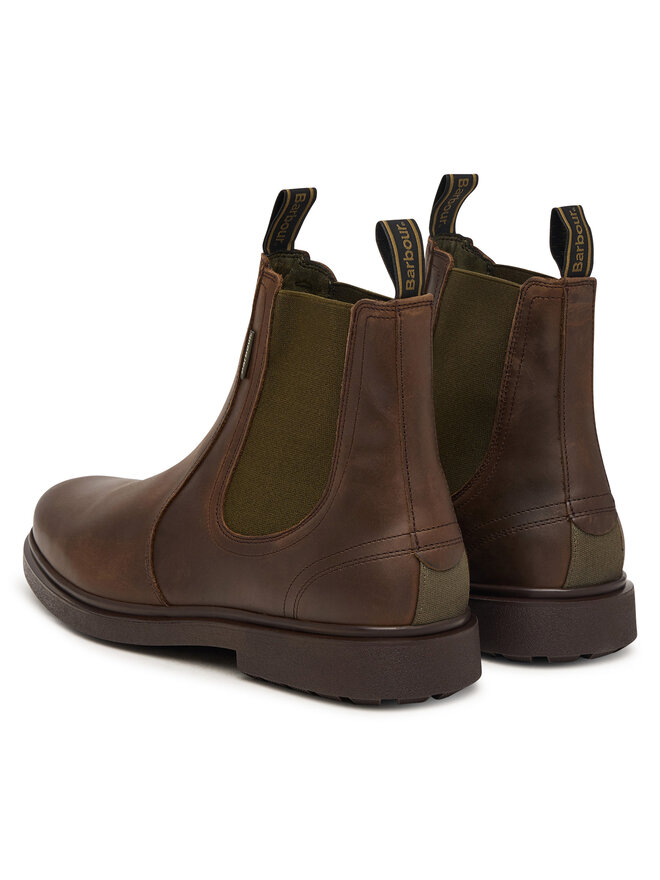 Barbour Klassische Stiefeletten Barbour Hae Chelsea Boot MFO0815BR99 Dunkelbraun