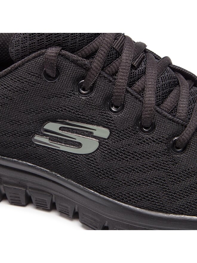 Sneakers Skechers Get Connected 12615 BBK Schwarz eschuhe.at