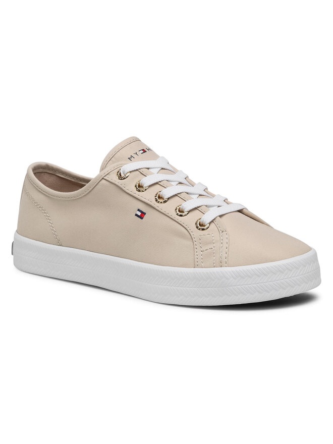 Tommy Hilfiger Sneakers aus Stoff Tommy Hilfiger Essential Nautical Sneaker FW0FW04848 Beige