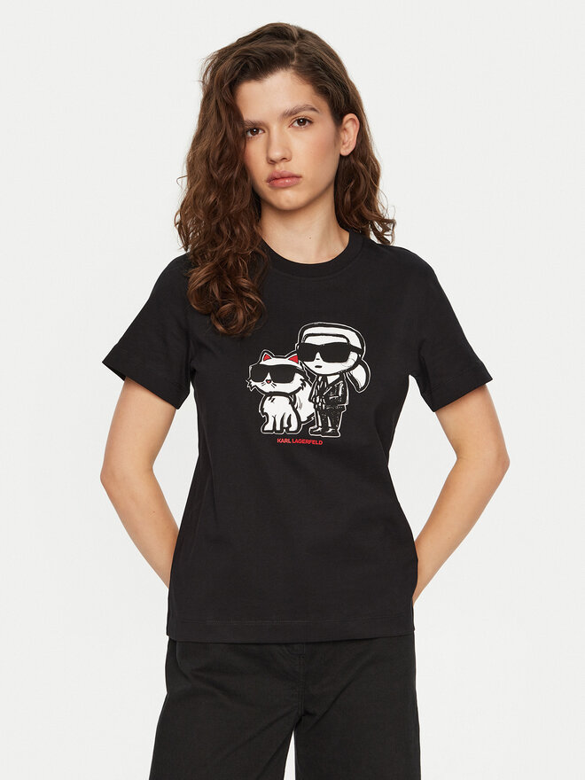 KARL LAGERFELD KARL LAGERFELD Camiseta A1W17129 Negro Regular Fit