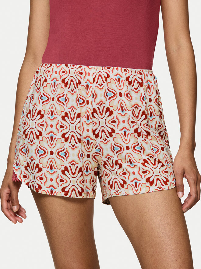 Triumph Triumph Kratke hlače pižama Aura Spotlight 10221415 Pisana Relaxed Fit