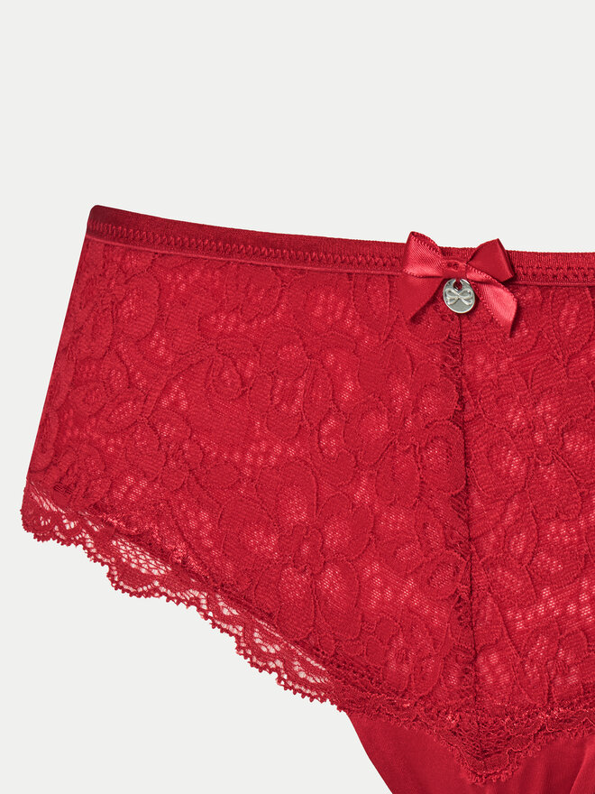 Hunkemöller Hunkemöller Braziljske spodnje hlačke Marine 300256 Rdeča