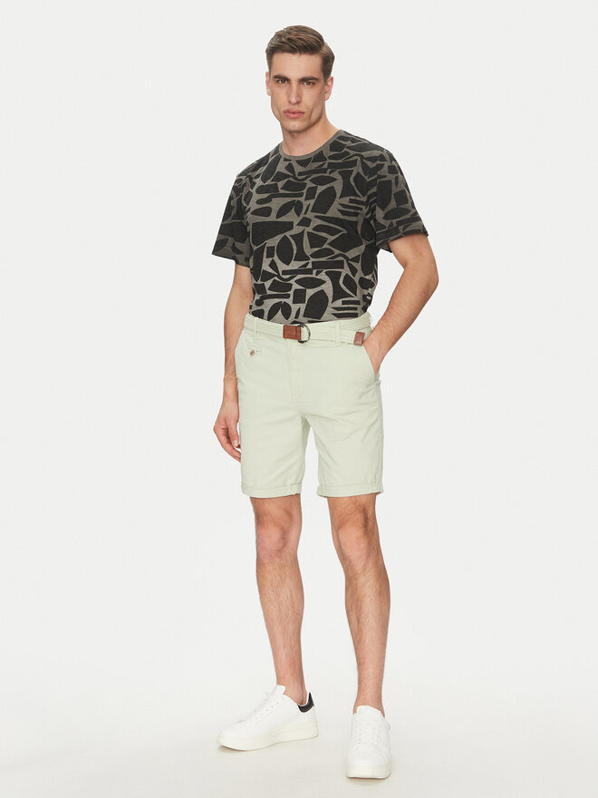 INDICODE INDICODE T-Shirt Avarua 41-102 Μαύρο Regular Fit