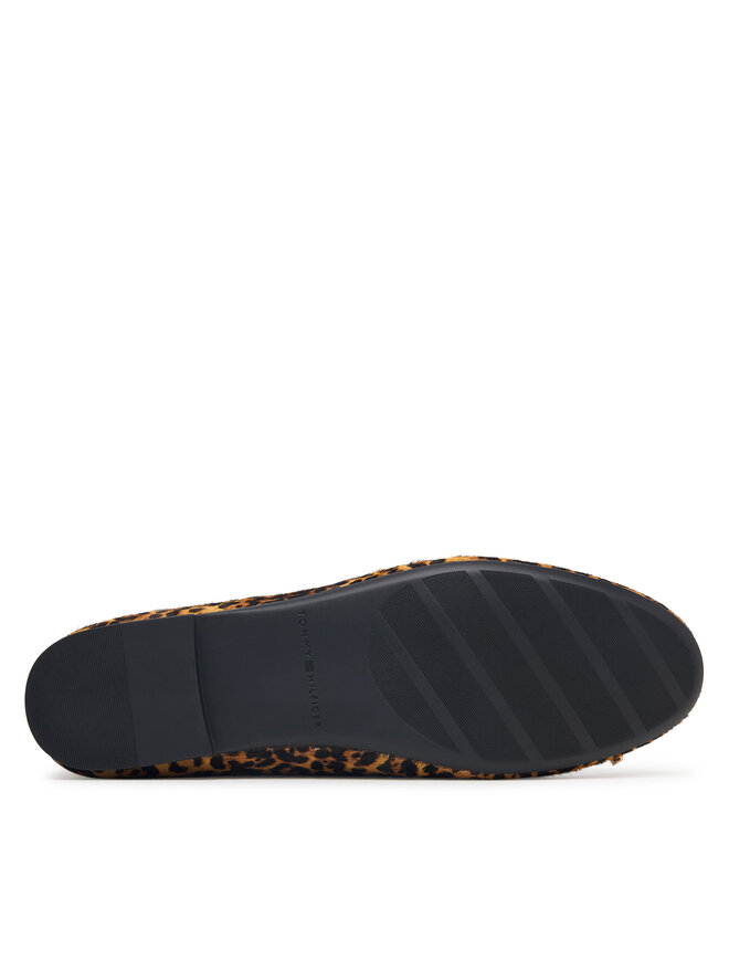 Tommy Hilfiger Ballerinas Tommy Hilfiger Th Charm Cheetah Ballerina FW0FW09682 Braun