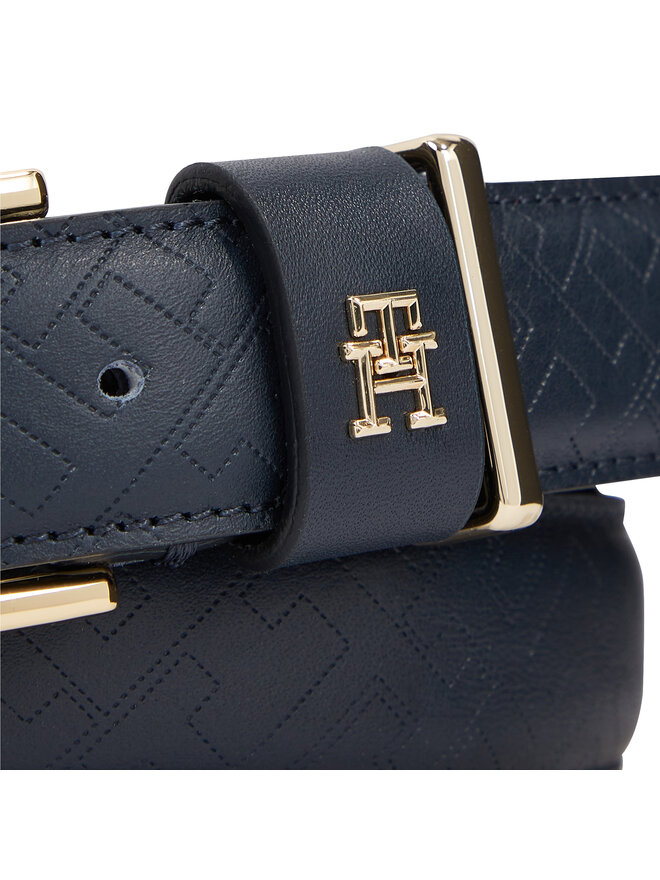 Tommy Hilfiger Damengürtel Tommy Hilfiger Th Casual Mono 3.0 AW0AW15382 Dunkelblau