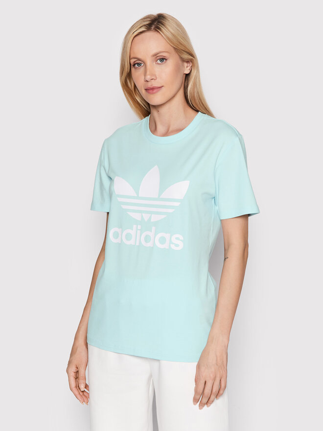adidas adidas Marškinėliai adicolor Classics Trefoil HK9638 Mėlyna Regular Fit