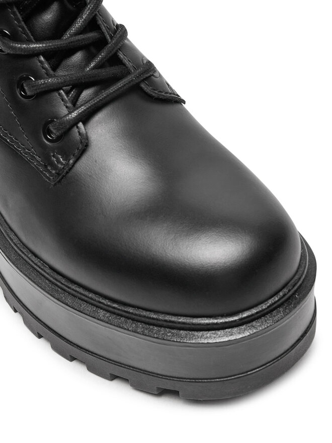 Calvin Klein Jeans Bakancs Calvin Klein Jeans Flatform YW0YW01535 Fekete