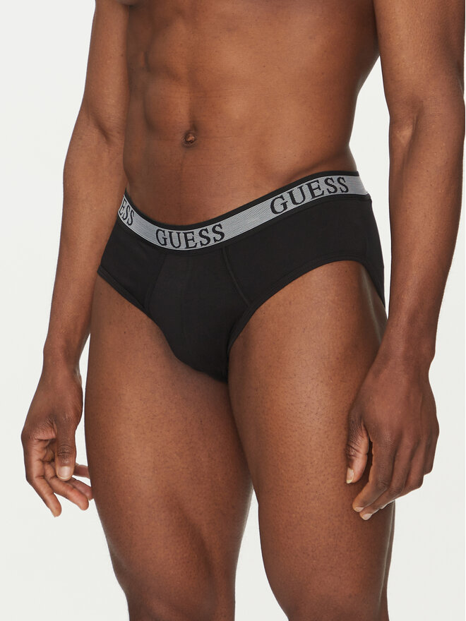 Guess Guess Set od 3 para muških slip gaća U5GG09 K6YW1 Crna