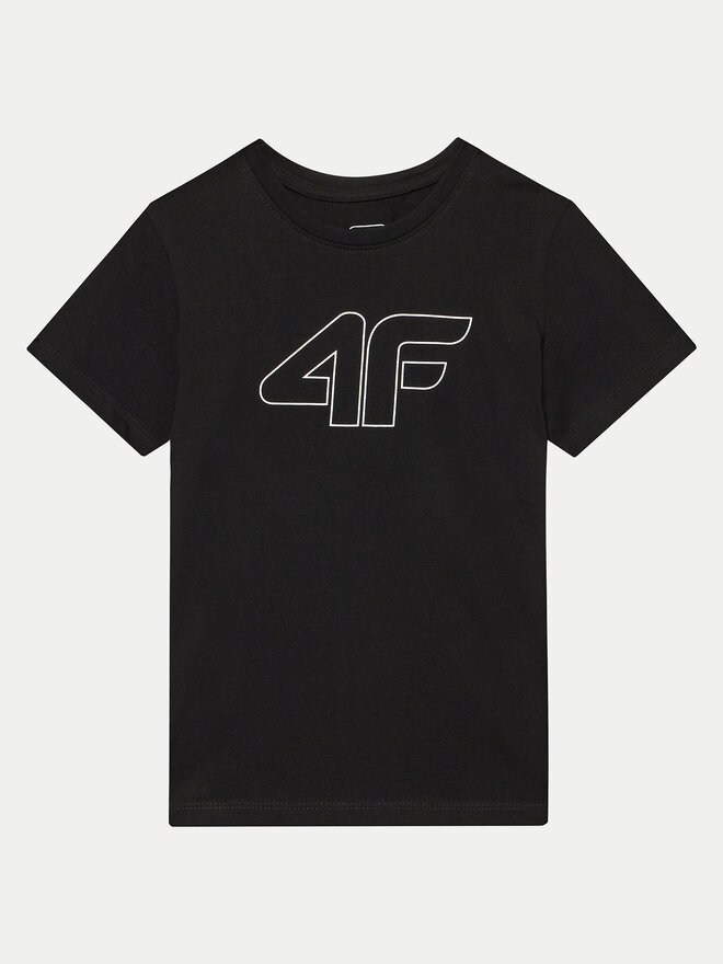 4F 4F Marškinėliai 4FJWMM00TTSHF1803 Juoda Regular Fit