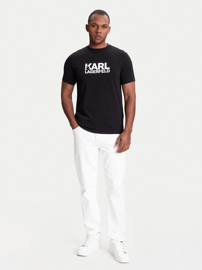 KARL LAGERFELD KARL LAGERFELD Camiseta 755087 553235 Negro Regular Fit