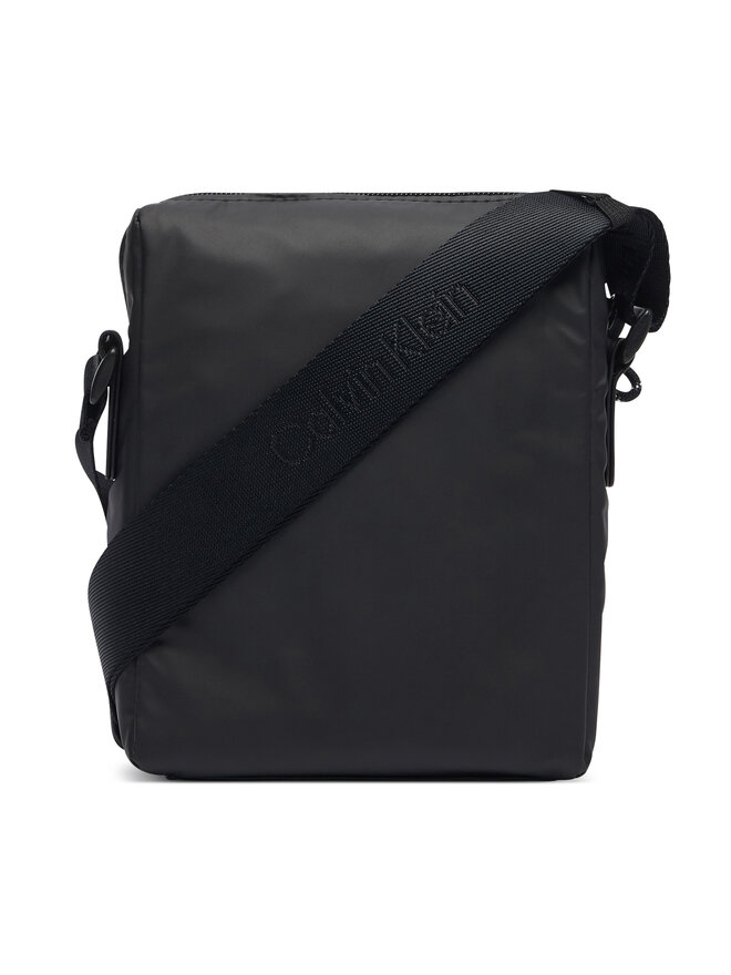 Calvin Klein Umhängetasche Calvin Klein Rubberized Reporter LV04D3480G Schwarz