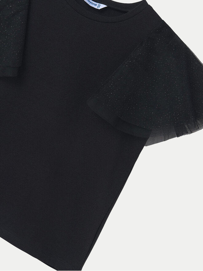 Mayoral Mayoral Majica 6022 Črna Regular Fit