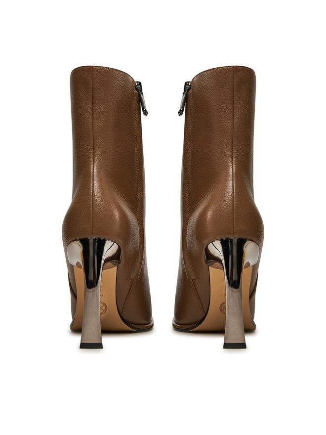 MICHAEL Michael Kors Ботильйони MICHAEL Michael Kors Kelsea Leather Boot 40F4KLHE5L Коричневий